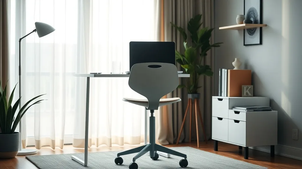 34. Setting chair height when you cannot stand without your laptop