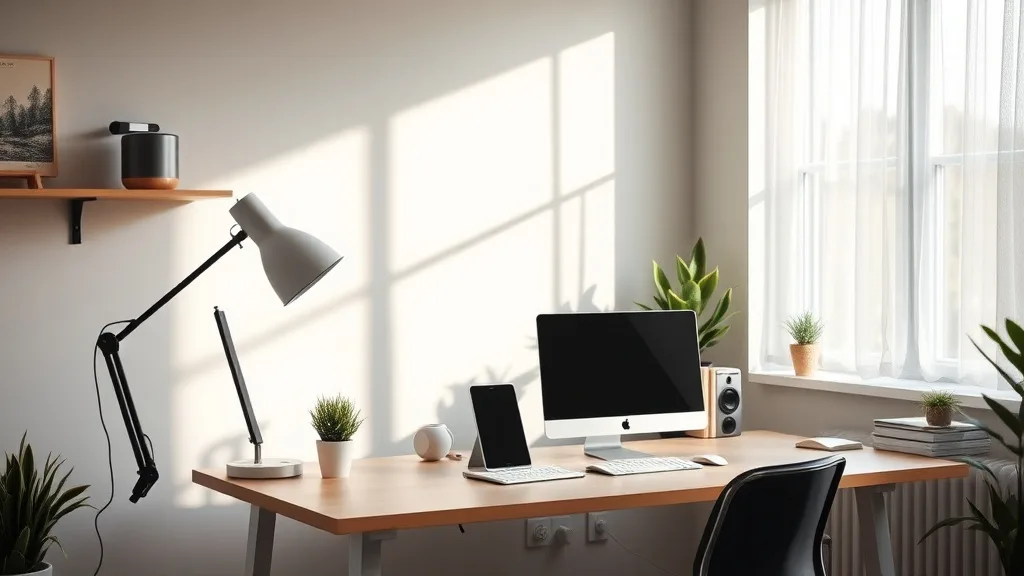 Adjustable Desk Lighting to Suit Different Work Tasks
