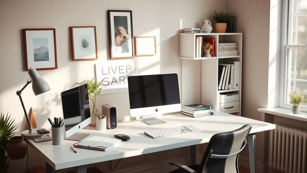 Creating a Clutter-Free Ergonomic Workspace at Home