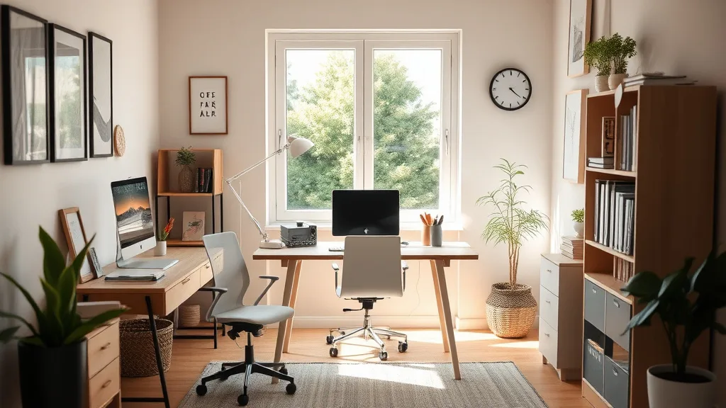 Creating a Productive Ergonomic Workspace in Small Home Offices