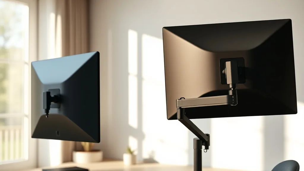Monitor Arms with Swivel and Tilt for Maximum Flexibility