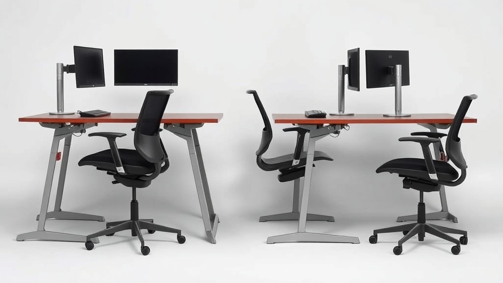 34. Setting chair height when you cannot stand without your laptop