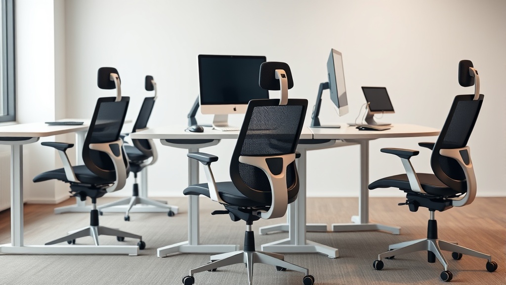Ergonomic Office Chairs with Breathable Mesh for Comfort