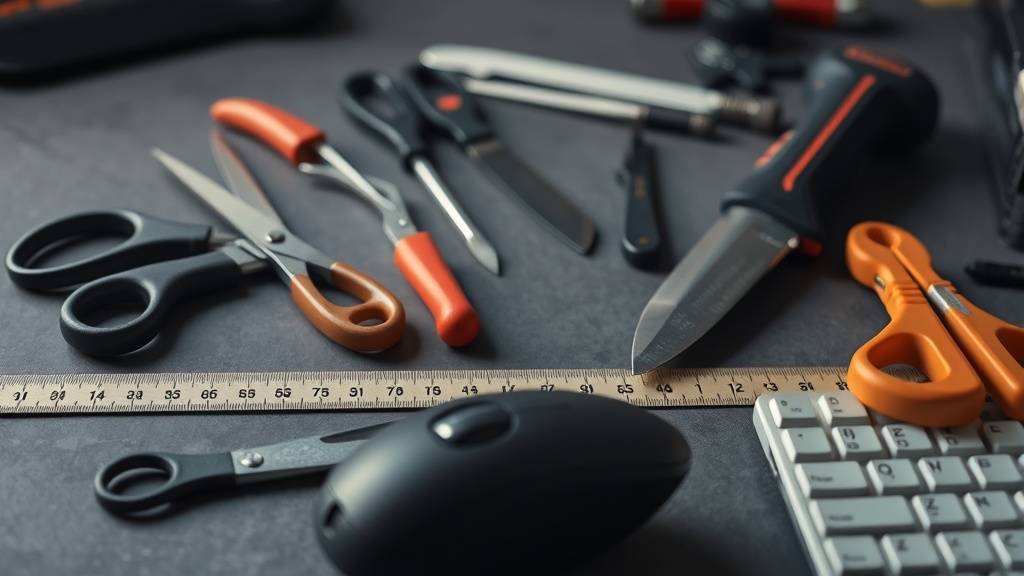 Left-handed mouse and keyboard ergonomics for CAD work